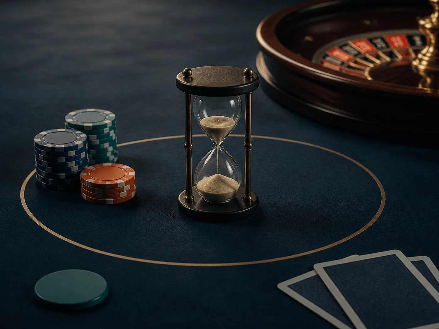 Ilustração de limites de tempo e aposta